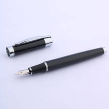luxury High quality baoer 027 Blue Stripe Silver Trim Metal Fountain Pen Stationery Office Supplies 2024 - buy cheap