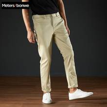¡Novedad! Pantalones casuales de primavera para hombre de Metersbonwe, Pantalones rectos de moda para correr, pantalones de marca para hombre de alta calidad 2024 - compra barato