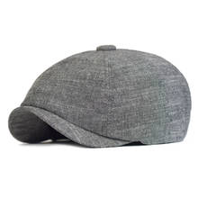 Newsboy Cap Men's Twill Cotton Eight Panel Hat Women's Baker Boy Caps Khaki Retro Hats Male Beret 2024 - buy cheap