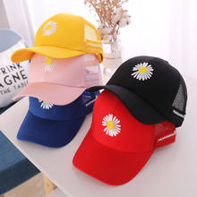 Summer Child Baseball Cap 2 To 6 Years Little Daisies Embroidery Hip Hop Kids Hats Boys Girls Caps Snapback Mesh Hat 2024 - buy cheap
