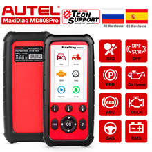 Autel md808 pro todo o sistema obd2 scanner ferramenta de diagnóstico do carro (avançado maxicheck pro e md802) redefinição de óleo, sas, srs, abs, epb, dpf, bms