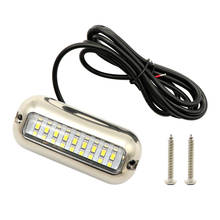 White Color LED Marine Boat Underwater Lights Lamp 27 Leds, 316 Stainless Steel 2024 - buy cheap