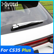Hivotd Rear Windscreen Wiper Cover Chrome Car Styling Decoration Accessories Exterior Parts For Changan CS35 Plus 2018 2019 2020 2024 - buy cheap