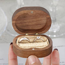 Caixa de mostruário de joias, anel de casamento, armazenamento minimalista de joias, caixa de anel em formato de coração, presentes de casamento, caixa de joias 2024 - compre barato