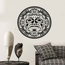 Calcomanía de Mandala para pared, adorno Indio Tribal, Mural de vinilo, pegatina para dormitorio, patrón misterioso, decoración artística de pared, LL928 2024 - compra barato