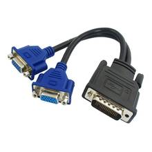 DMS-59 Pin a 2 Dual VGA 15 Pin hembra Cable adaptador divisor 2024 - compra barato