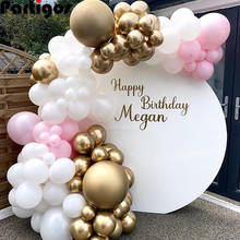 99pcs Balloon Garland Arch Kit 16Ft Long Pink White Gold Latex air Balloons Pack for baby shower birthday party decor supplies 2024 - buy cheap