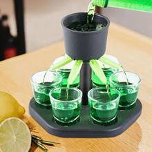 Detachable 6-shot Glass Dispenser Holder Wine Whisky Beer Dispenser Rack Accessories Drinking Party Glass Dispenser Tools #T2P 2024 - buy cheap