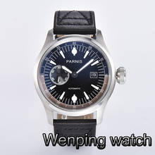 Parnis 47mm Men's Top Casual Business Mechanical Watch Black Dial Date Luminous Waterproof Power Reserve Men's Automatic Watch 2024 - buy cheap