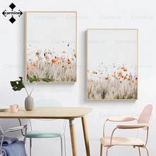 Ботаническая Настенная картина, постер с принтом Маков, цветов на холсте, пейзаж, картина в скандинавском стиле, украшение для гостиной 2024 - купить недорого