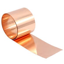 T2 1meter  0.02-0.5mm Thickness Copper Strip Thin Copper Foils Grounding Belt Red Purple Copper Sheets Conductive Roll 2024 - buy cheap