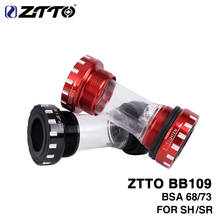 Ztto bb109 bicicleta suporte inferior bb68 bsa68 bsa73 para 24mm k7 22mm gxp crankse mtb peças da bicicleta de estrada acessórios 2024 - compre barato