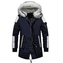 Parkas Men Fashion Brand Men Wram Coat Casual Outwear Winter High Quality Men Hooded Coat Jackets Casual Men's Outwear 2024 - buy cheap
