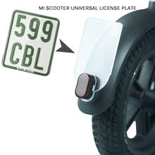 Para xiaomi m365 scooter elétrico cauda traseira licença equitação compacto scooter elétrico traseiro placa de licença durável placa advertência 2024 - compre barato