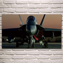 FA-18 Hornet aircraft base militar, carteles de ilustraciones en la pared, imagen para el hogar, decoración de la sala de estar para el dormitorio KJ817 2024 - compra barato