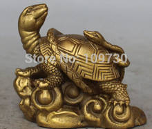 4 "bronze chinês esculpido fengshui animal dragão tartaruga tartaruga esculpido 2024 - compre barato