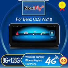 Reproductor Multimedia para coche, dispositivo con Android 10, 8GB + 128GB, 1920x720, Carplay, para Mercedes Benz CLS Class W218, CLS300, CLS350, CLS500, novedad 2024 - compra barato