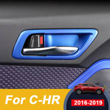 Manija de puerta Interior para Toyota C-HR CHR 2016 2017 2018 ABS, cubierta de cuenco, embellecedor, marco de captura, moldura de bisel envolvente 2024 - compra barato