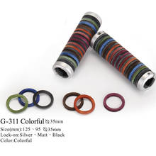Gyes-empuñaduras de cuero G-311 para manillar de bicicleta, de colores, Retro, 125MM 2024 - compra barato