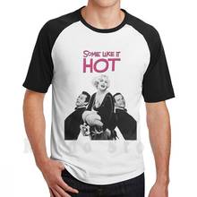 Alguns como ele quente t camisa masculina algodão S-6Xl marilyn monroe jack lemmon tony curtis billy wilder alguns como ele quente o 2024 - compre barato