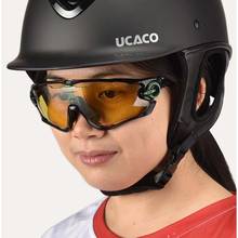Cavalo motocicleta ciclismo equitação abs capacete protetor respirável crianças adultos tamanho ajustável de alta qualidade headpiece 2024 - compre barato