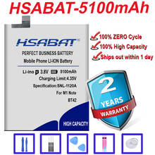 Batería HSABAT BT42 original de 5100mAh para Meizu Meizy M1 Note 2024 - compra barato