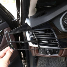 For BMW X5 f15 X6 F16 2014-2018 ABS Chrome/Carbon Fibe Texture Car Air Condition Outlet Vent Frame Trim Sticker Car Accessories 2024 - buy cheap