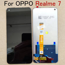 Оригинальный 6,5 дюймовый черный ЖК-дисплей для Oppo Realme 7 экран + сенсорная панель дигитайзер для Oppo Realme 7 Realme7 ЖК-дисплей/рамка 2024 - купить недорого