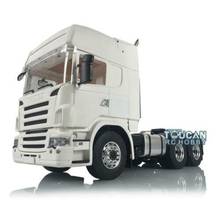 Радиоуправляемый грузовик 1/14 LESU 6*6 металлический двигатель для шасси для Hercules Scania 802C модель кабины 2024 - купить недорого