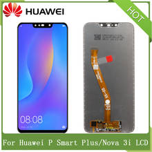 For HUAWEI P Smart Plus Nova 3i 6.3" 100% Original INE-LX1r INE-LX2 With Frame Replacement LCD Touch Screen Digitizer Assembly 2024 - buy cheap
