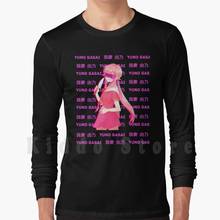 Yuno-Sudadera con capucha de manga larga para hombre y mujer, suéter de estilo Anime Yuno Gasai Future Mirai, rosa, Rgb, japonés 2024 - compra barato