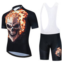 2020 Fire skull New Team Cycling Jersey Customized Road Mountain Race Top Cycling Clothing max storm bike wear racing clothes 2024 - buy cheap