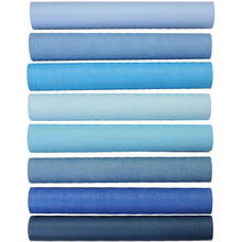 Papel tapiz azul de estilo mediterráneo serie papel de pared impermeable de Color sólido para dormitorio, sala de estar, tienda, decoración de paredes 2024 - compra barato