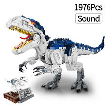 Jurassic Violent King Dinosaur Model Bricks Dragon Building Blocks Toys for Children Boy Kids Gifts 1976Pcs 2024 - buy cheap