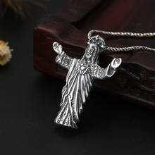 100% 925 Sterling silver Jesus Pendant for Men Women Thai Silver Vintage Jesus Necklace Pendant Jewelry Fashion Custom Pendant 2024 - buy cheap