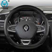for Renault Fluence Car Steering Wheel Cover Microfiber Leather + Carbon Fiber Fashion Auto Accessories 2024 - buy cheap