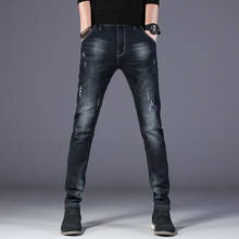 Джинсы мужские уличные осенние джинсы брюки джинсы для мужчин обтягивающие классические дизайнерские брюки повседневные обтягивающие прямые MOOWNUC 2024 - купить недорого