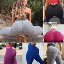 Kiwi rata calças de yoga cintura alta scrunched booty leggings para as mulheres anti celulite treino corrida butt collants 2024 - compre barato