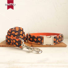 MUTTCO Customized dog collar leash set for pets THE pumpkin dog accessory pet supply for small medium large dog 5 sizes UDC086 2024 - buy cheap