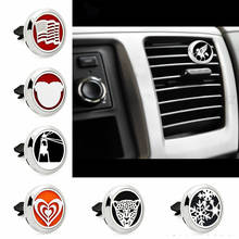 Running Horse Removable Auto Diffuser Locket Vent Clip Essential Oil Aromatherapy Car Air Freshener 30mm Stainless Steel Jewelry 2024 - buy cheap