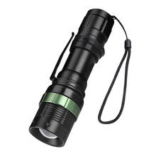 Светодиодный фонарик Q5, 3 режима, водонепроницаемый портативный фонарь, масштабируемый фокус, фонарик для кемпинга, охоты, работы, фонарик AAA/18650 2024 - купить недорого