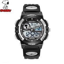 SNOOPY Men Military Watch Waterproof WristwatchDUAL DISPLAY LED Quartz Clock Sport Watch Male relogios masculino KIDS Shock s778 2024 - buy cheap