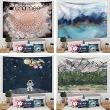 Mandala Polyester Tapestry Moon Star Window Views Home Decor Wall Hanging Mountain River Ink Painting Planet Art Tapestries 2024 - buy cheap