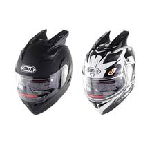 1 par de capacete de motocicleta estilo punk, buzinas decorativas, buzinas, acessórios para capacete de motocicleta 2024 - compre barato