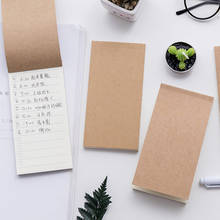 Creative Pocket Kraft Paper Memo Pad To Do List Tear Checklist Note Pad Notepad Stationery Scrapbooking Memo Notes High Quality 2024 - buy cheap