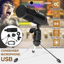 NEW USB Condenser Recording Microphone For Laptop for MAC Or Windows Studio Recording Vocals Voice Podcasting ,YouTube 2024 - buy cheap