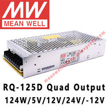 Mean Well-fuente de alimentación conmutada de 5V/12V/24V/-12V, CA/CC, 124W, salida cuádruple, tienda en línea meanwell, RQ-125D 2024 - compra barato