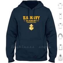 Us Naval Academy-Sudadera con capucha de manga larga para hombre, uniforme militar, Oficial de la Marina, soldado, papá, hermano, compañero 2024 - compra barato