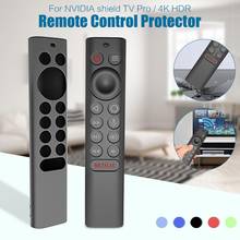 Capa de controle remoto para tv, capa de silicone anti-queda para nvidia shield tv pro/4k hdr 2024 - compre barato