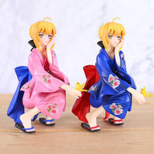 Fate Stay Night Squatting Kimono Bathrobe Saber Ver. Action Figure Sexy Model Dolls Decoration Collection Figurine 2024 - buy cheap